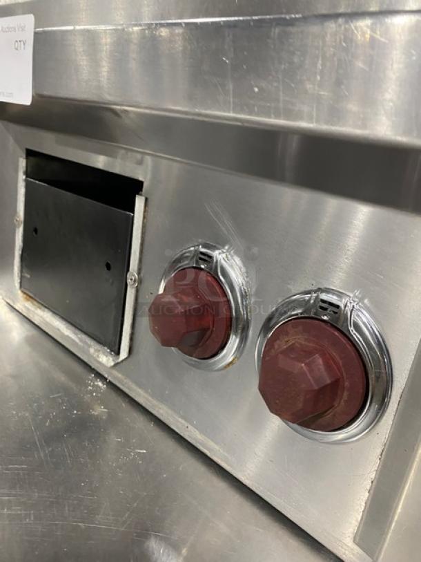 Commercial Electric Powered Stainless Steel Countertop Mirror-Shine Polished-Top Flat Griddle! With Back & Side Splash! - Image 6 of 7