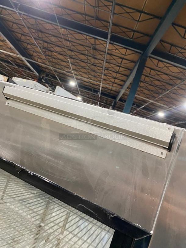 Optimum Refrigeration Commercial Double Sliding Glass Door Refrigerator Merchandiser! All Stainless Steel! With Poly Coated Racks! Model: SG-48x36x62! - Image 10 of 11