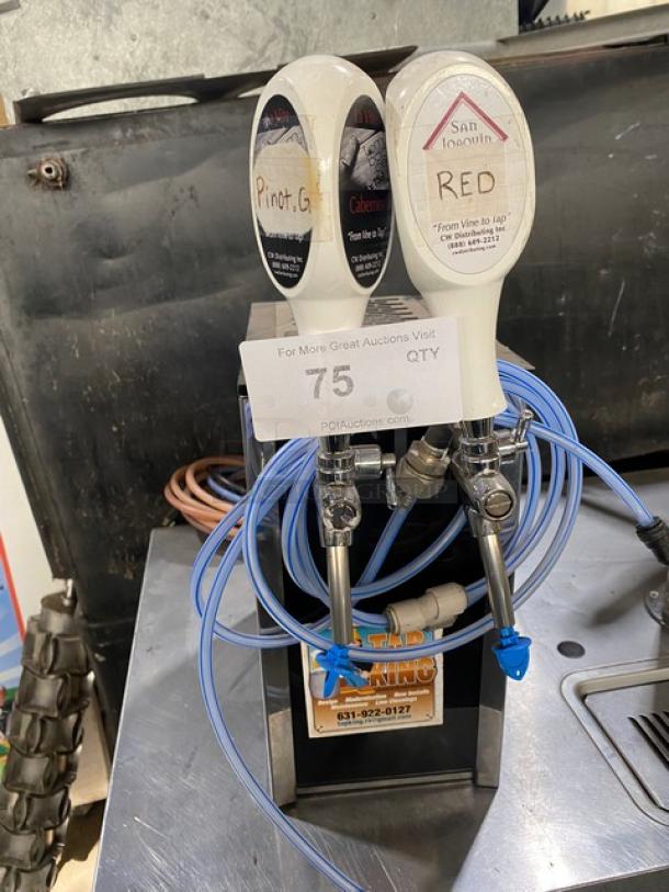 Lindr Commercial Stainless Steel Portable Countertop Beer & Beverage Chiller/Dispenser! With 2 Taps! 115V! Model: Flow Type Cooler SN: 1816! - Image 1 of 8