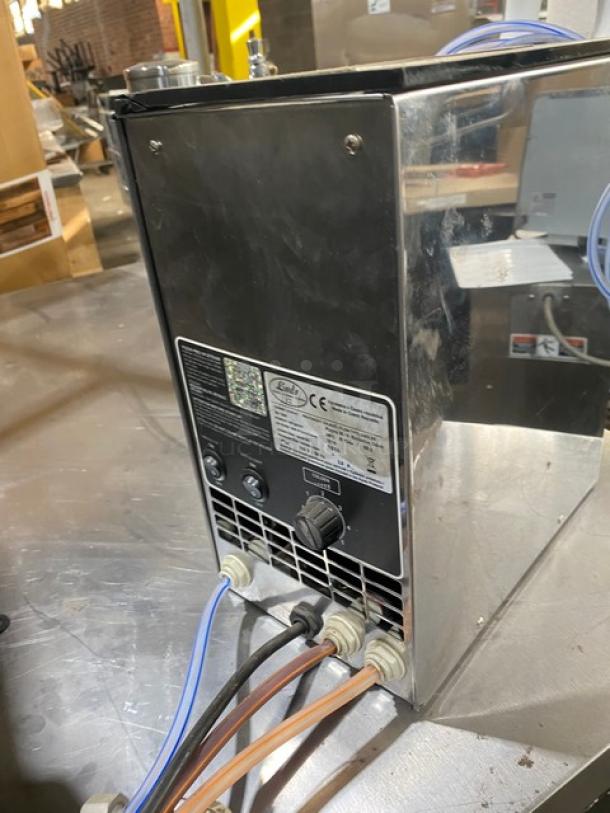 Lindr Commercial Stainless Steel Portable Countertop Beer & Beverage Chiller/Dispenser! With 2 Taps! 115V! Model: Flow Type Cooler SN: 1816! - Image 4 of 8