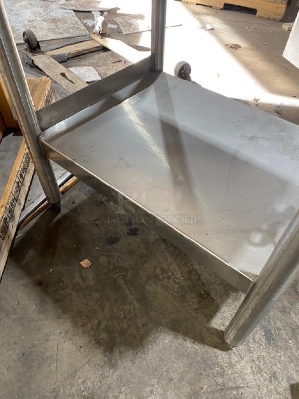 Wells Commercial Stainless Steel Single Pan Drop-In Hot Food Warmer! With Drain! With Thermostatic Control! With Back Splash! Model: MOD100TD SN: M1TD1211A0093! 120V! On Single Shelf Stand With Legs! - Image 6 of 7