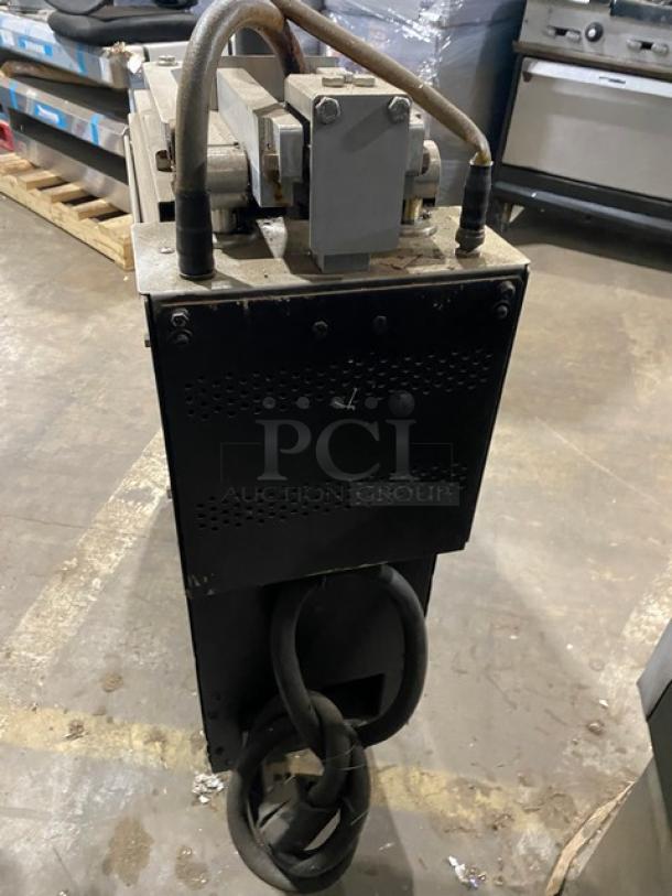 Garland Chick-Fil-A Style Commercial Stainless Steel Electric Powered Dual Side Clamshell Broiler! Model: CXBE12 SN: 1403100100957! 208V 3 Phase! On Casters! - Image 4 of 10