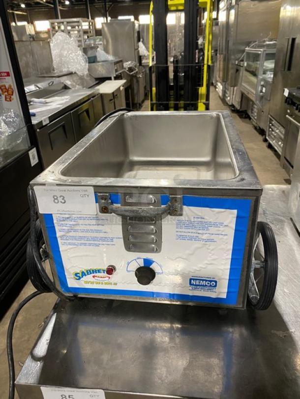 Nemco Commercial Stainless Steel Countertop Mini Hotdog Steamer Cart! Model: 6550-SB1 SN: G09-010! 120V! On Legs! - Image 1 of 8