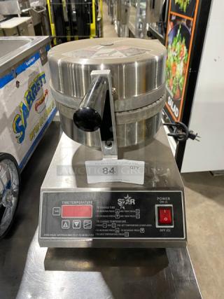 Star Commercial Countertop Stainless Steel Single Round Waffle Cone Maker! 240V! Model: SW600 SN: WEB09750!