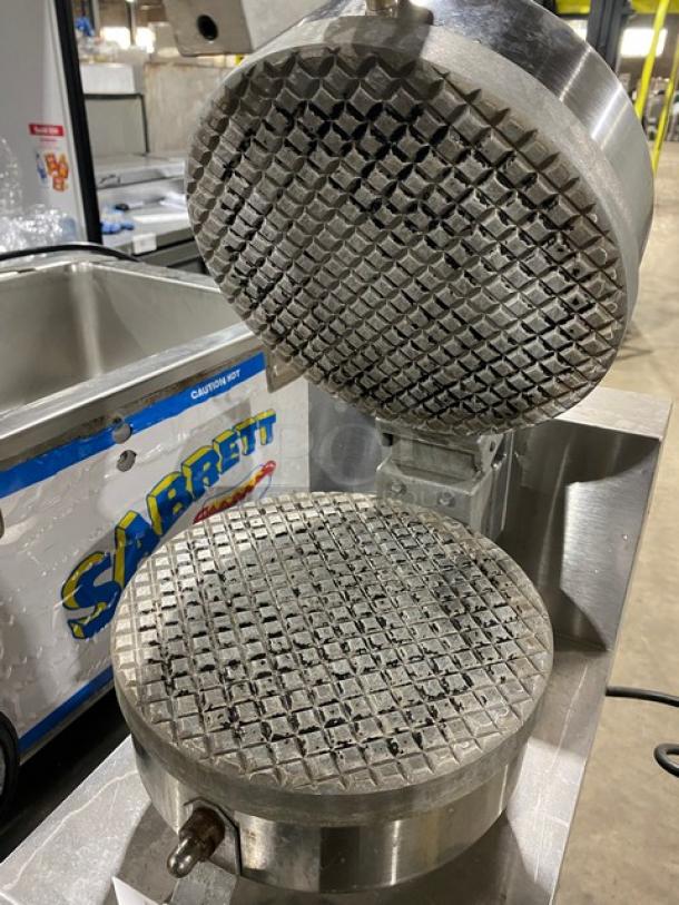 Star Commercial Countertop Stainless Steel Single Round Waffle Cone Maker! 240V! Model: SW600 SN: WEB09750! - Image 5 of 8
