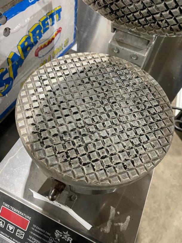 Star Commercial Countertop Stainless Steel Single Round Waffle Cone Maker! 240V! Model: SW600 SN: WEB09750! - Image 6 of 8