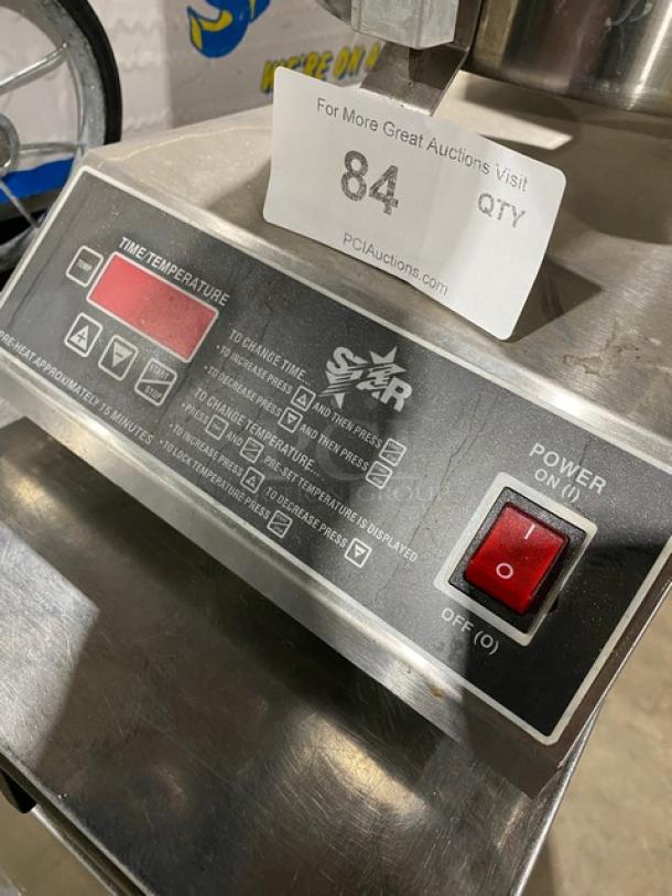 Star Commercial Countertop Stainless Steel Single Round Waffle Cone Maker! 240V! Model: SW600 SN: WEB09750! - Image 7 of 8