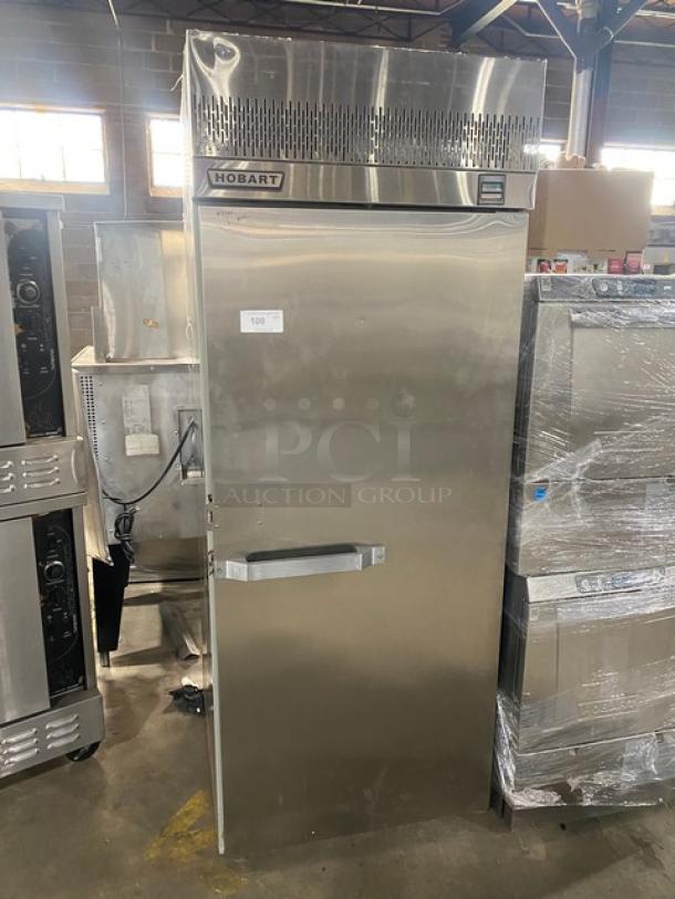 NEVER USED! Hobart Commercial Stainless Steel Single Door ROLL IN RACK  Reach In Freezer! 120V 1 Phase! Model: QF1 SN: 32-L077613 - Image 1 of 8