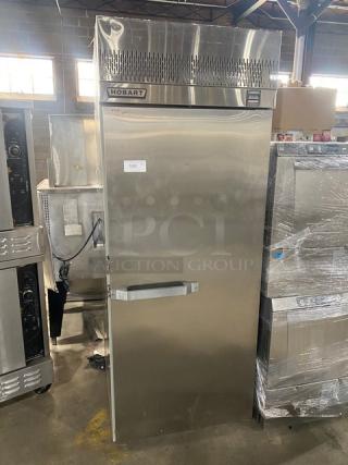 NEVER USED! Hobart Commercial Stainless Steel Single Door ROLL IN RACK  Reach In Freezer! 120V 1 Phase! Model: QF1 SN: 32-L077613