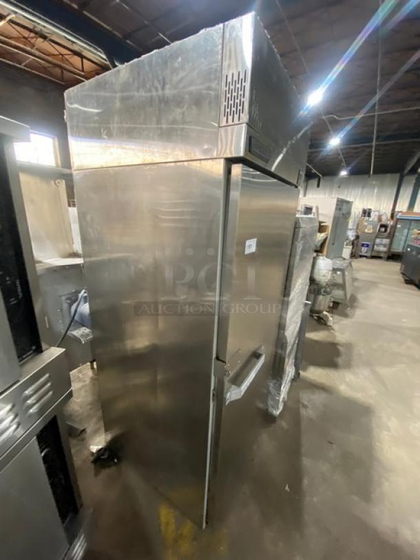 NEVER USED! Hobart Commercial Stainless Steel Single Door ROLL IN RACK  Reach In Freezer! 120V 1 Phase! Model: QF1 SN: 32-L077613 - Image 2 of 8