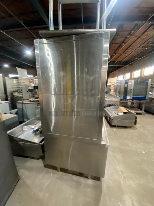 Commercial Stainless Steel Natural Gas Powered 3 Tier Seafood Steamer/Steam Cabinet! With Individual Compartments! With Wire Oven Racks! On Legs! - Image 3 of 9