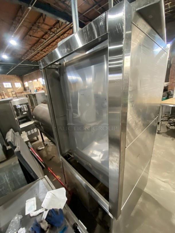 Commercial Stainless Steel Natural Gas Powered 3 Tier Seafood Steamer/Steam Cabinet! With Individual Compartments! With Wire Oven Racks! On Legs! - Image 4 of 9