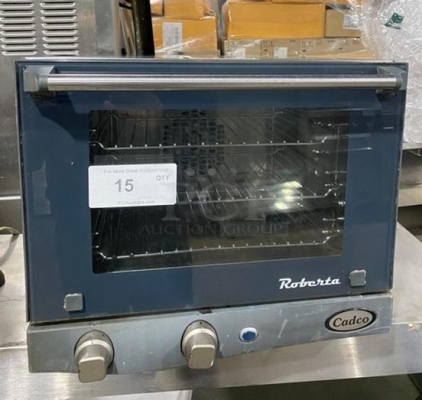 Cadco Roberta Series Unox Commercial Electric Powered Countertop 3 Pan Convection Oven! With Metal Oven Racks! 120V 1 Phase! Model: XAF003 SN: 2019G0059082! - Image 1 of 8