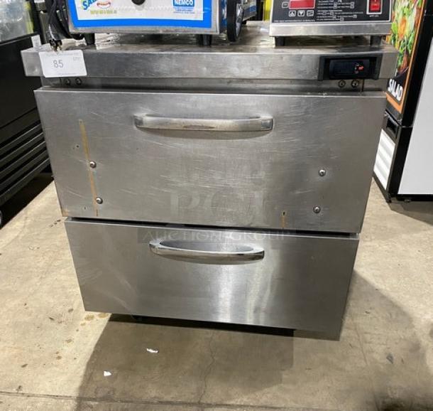 Continental Commercial Refrigerated 2 Drawer Stainless Steel Chef Base! On Casters! 115V 1 Phase! Model: SW32N SN: 159C1229! - Image 1 of 9