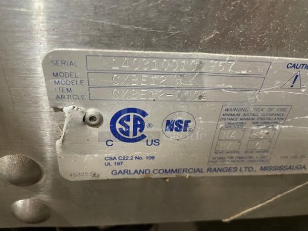 Garland Chick-Fil-A Style Commercial Stainless Steel Electric Powered Dual Side Clamshell Broiler! Model: CXBE12 SN: 1403100100957! 208V 3 Phase! On Casters! - Image 8 of 10