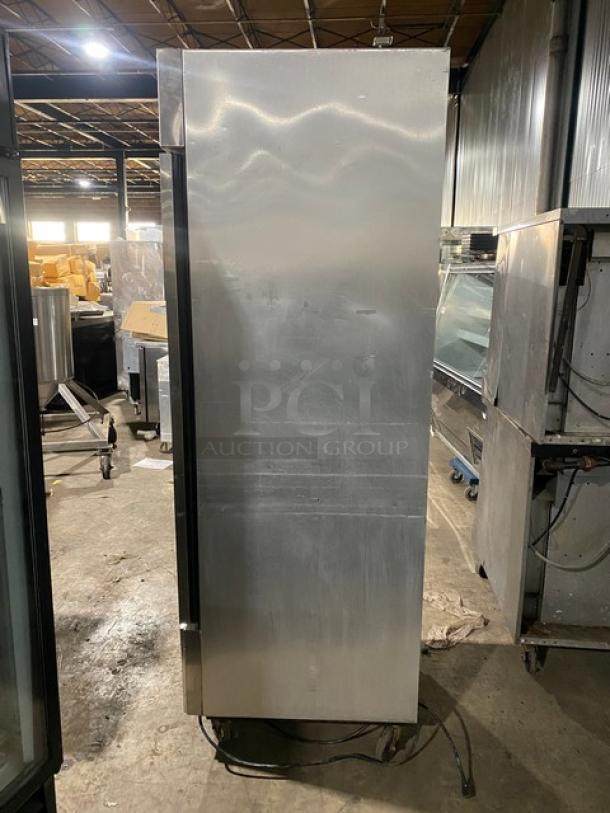 True Commercial Stainless Steel Single Solid Door Reach In Freezer! With Poly Coated Wire Racks! Model: T-23F SN: 5175087! 115V 1 Phase! On Casters! - Image 2 of 9