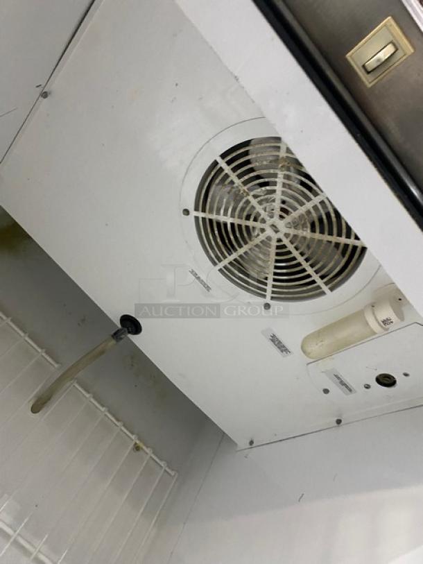 True Commercial Stainless Steel Single Solid Door Reach In Freezer! With Poly Coated Wire Racks! Model: T-23F SN: 5175087! 115V 1 Phase! On Casters! - Image 5 of 9