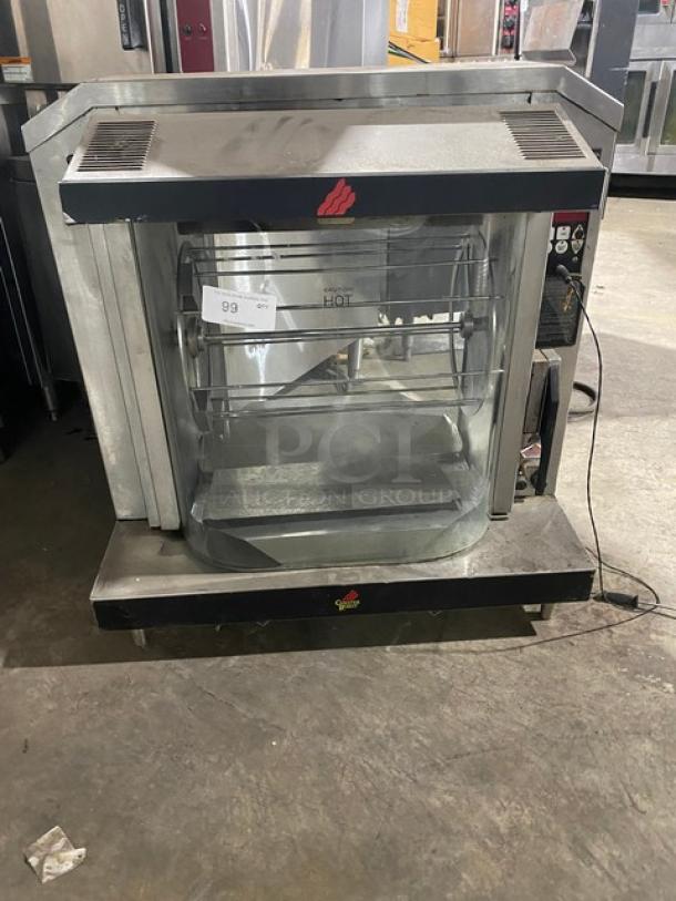 Giles Enterprises Chester Roast Series Commercial Stainless Steel Electric Powered Countertop Rotisserie Oven! With Rotisserie Basket! Model: CR5 SN: L108059903! 208V 3 Phase! On Legs! - Image 1 of 8