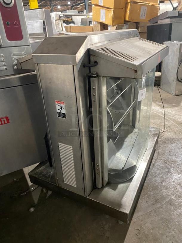 Giles Enterprises Chester Roast Series Commercial Stainless Steel Electric Powered Countertop Rotisserie Oven! With Rotisserie Basket! Model: CR5 SN: L108059903! 208V 3 Phase! On Legs! - Image 2 of 8