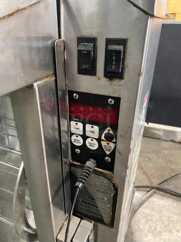 Giles Enterprises Chester Roast Series Commercial Stainless Steel Electric Powered Countertop Rotisserie Oven! With Rotisserie Basket! Model: CR5 SN: L108059903! 208V 3 Phase! On Legs! - Image 6 of 8