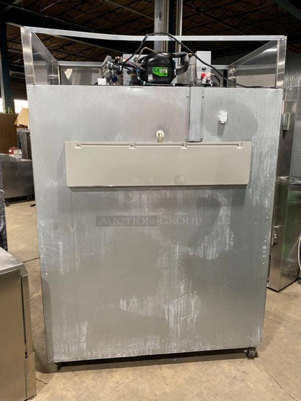 Hoshizaki Commercial Double Door Reach In Refrigerator! All Stainless Steel! With Poly Coated Racks! On Casters! 115V 1 Phase! Model: CR2S-FS SN: H58757J! - Image 3 of 7