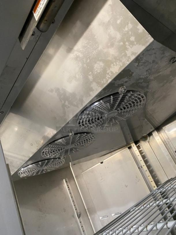 Hoshizaki Commercial Double Door Reach In Refrigerator! All Stainless Steel! With Poly Coated Racks! On Casters! 115V 1 Phase! Model: CR2S-FS SN: H58757J! - Image 5 of 7