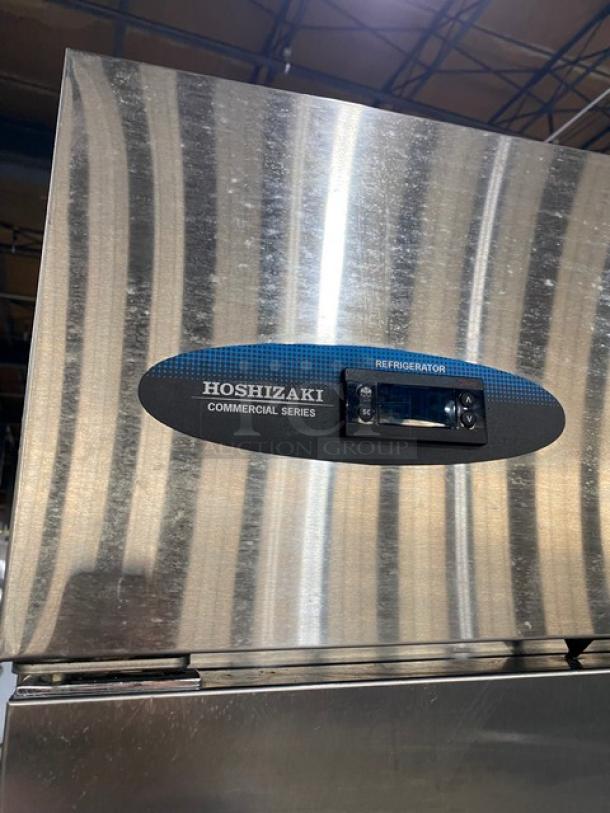 Hoshizaki Commercial Double Door Reach In Refrigerator! All Stainless Steel! With Poly Coated Racks! On Casters! 115V 1 Phase! Model: CR2S-FS SN: H58757J! - Image 7 of 7