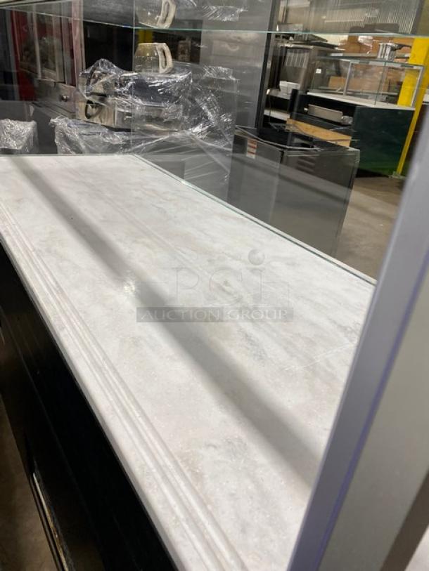 Structural Concepts Starbucks Style Refrigerated Open Grab-N-Go Display Case! With Enclosed Top Glass Merchandiser Showcase! On Legs! 220V 1 Phase! Model: SBZ6652DR! - Image 5 of 8