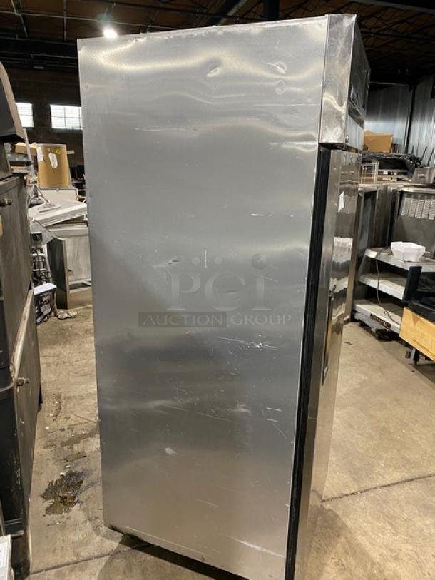 True Commercial Single Door Reach In Refrigerator! All Stainless Steel! With Poly Coated Racks! On Casters! 115V 1 Phase! Model: TG1R-1S SN: 4984618! - Image 2 of 9