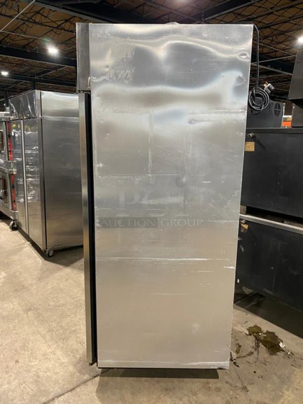 True Commercial Single Door Reach In Refrigerator! All Stainless Steel! With Poly Coated Racks! On Casters! 115V 1 Phase! Model: TG1R-1S SN: 4984618! - Image 3 of 9