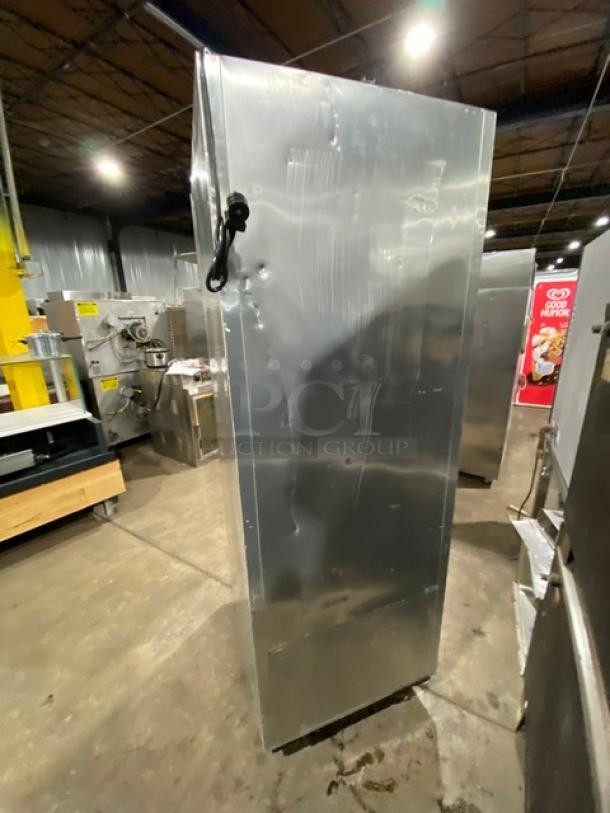 True Commercial Single Door Reach In Refrigerator! All Stainless Steel! With Poly Coated Racks! On Casters! 115V 1 Phase! Model: TG1R-1S SN: 4984618! - Image 4 of 9