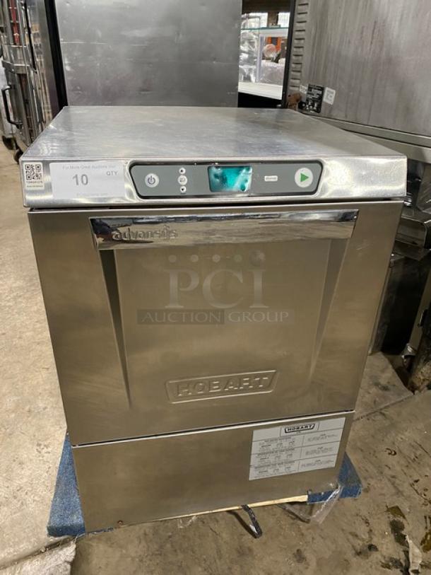 Hobart New Body Style Advansys Series Commercial Stainless Steel Undercounter Dish Washer! With Full Size Peg Rack! 120/208/240V 1 Phase! Model: LXER SN: 231185996! - Image 1 of 8