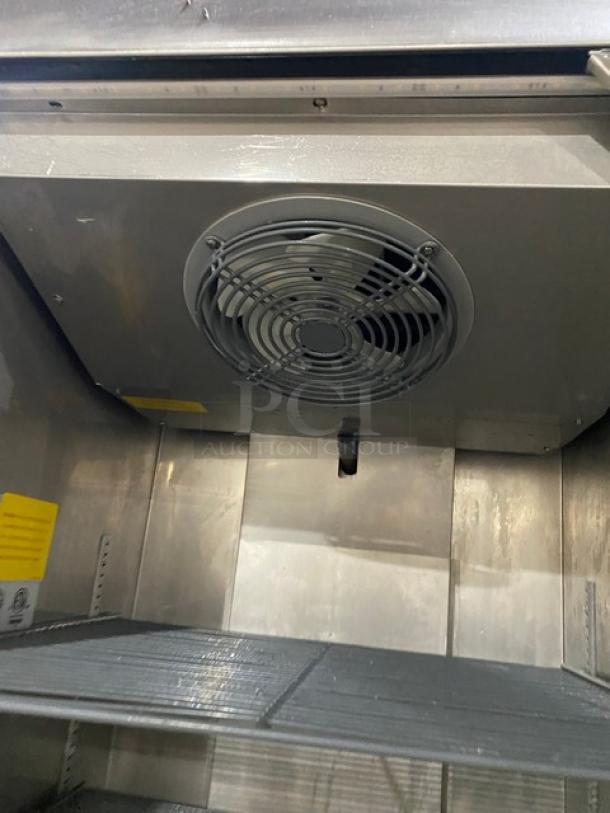 Asber Commercial Stainless Steel Solid Single Door Reach In Freezer! With Poly Coated Racks! On Casters! 115V 1 Phase! Model: ARF 17 F HC SN: 8102386351! - Image 6 of 9