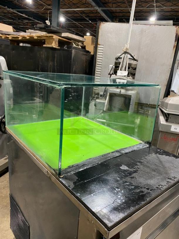 CoolTech Custom Single Door Refrigerated Lowboy/Worktop Cooler! All Stainless Steel! With Enclosed Top Glass Showcase! On Casters! 120V! Model: Custom-24BM SN: 116597! - Image 5 of 9