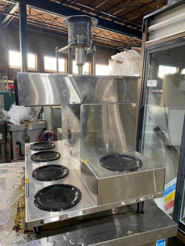 Bunn Commercial Stainless Steel Countertop Coffee Brewer! With 6 Warmers! With Hot Water Dispenser! 120/208-240V 1 Phase! Model: AXIOM 0/6 TWIN, SNGL PWR CONN SN: AXTN040356! On Legs! - Image 3 of 8