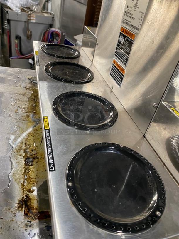 Bunn Commercial Stainless Steel Countertop Coffee Brewer! With 6 Warmers! With Hot Water Dispenser! 120/208-240V 1 Phase! Model: AXIOM 0/6 TWIN, SNGL PWR CONN SN: AXTN040356! On Legs! - Image 5 of 8