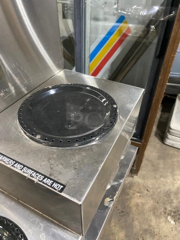 Bunn Commercial Stainless Steel Countertop Coffee Brewer! With 6 Warmers! With Hot Water Dispenser! 120/208-240V 1 Phase! Model: AXIOM 0/6 TWIN, SNGL PWR CONN SN: AXTN040356! On Legs! - Image 6 of 8