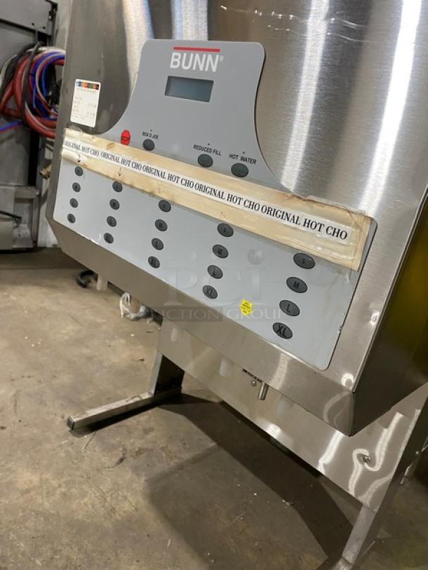 Bunn Dunkin Donuts Style Commercial Stainless Steel Countertop Hot Chocolate/Cappuccino Hot Beverage Machine! With 5 Flavor Hoppers! With Hot Water Dispenser! 120/208-240V 1 Phase! Model: IMIX-5, HWB 120/208-240V LED (DD) SN: IMIX050170! On Legs! - Image 6 of 7