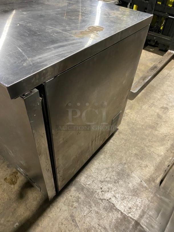 True Commercial Undercounter Double Door Lowboy/Worktop Cooler Refrigerator! All Stainless Steel! With Poly Coated Racks! 115V 1 Phase! Model: TUC-60 SN: 1-3831071! - Image 2 of 7