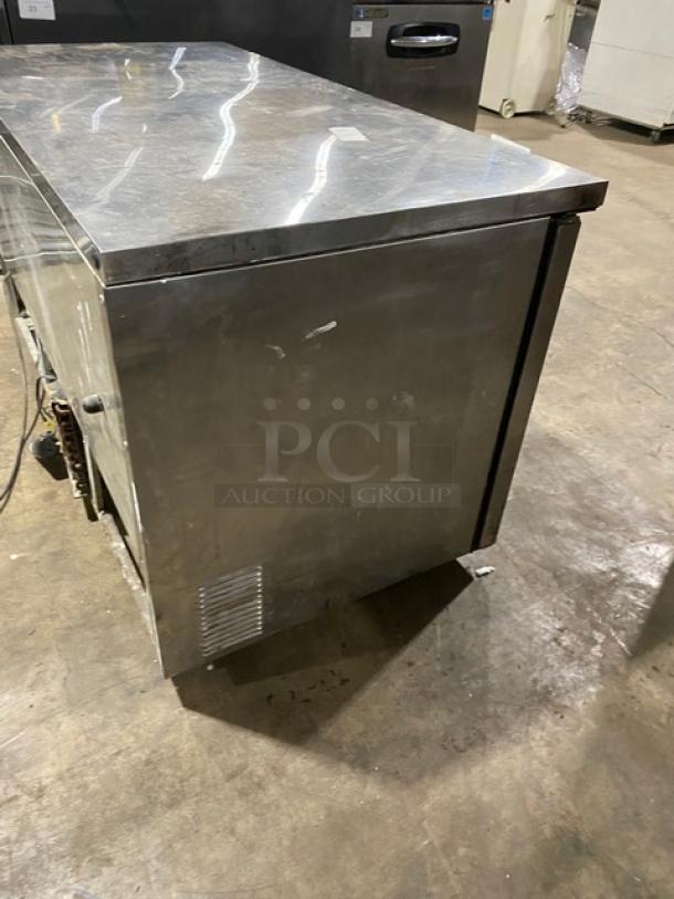 True Commercial Undercounter Double Door Lowboy/Worktop Cooler Refrigerator! All Stainless Steel! With Poly Coated Racks! 115V 1 Phase! Model: TUC-60 SN: 1-3831071! - Image 3 of 7