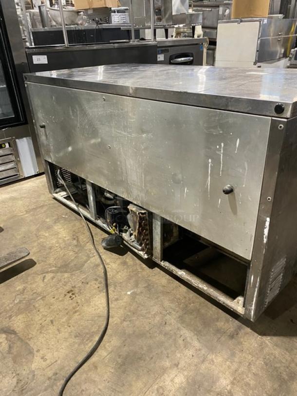 True Commercial Undercounter Double Door Lowboy/Worktop Cooler Refrigerator! All Stainless Steel! With Poly Coated Racks! 115V 1 Phase! Model: TUC-60 SN: 1-3831071! - Image 4 of 7