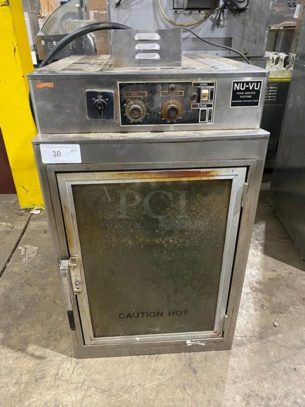 Nu-Vu Commercial Electric Powered Half Size Countertop Convection Oven! All Stainless Steel! With Built In Pan Rack! - Image 1 of 9