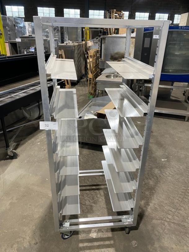 Channel Commercial Adjustable Aluminum Universal Pan Transport Rack! With 3 1/4" Wide Pan Slides! On Casters! Model: AUR-12! - Image 1 of 6