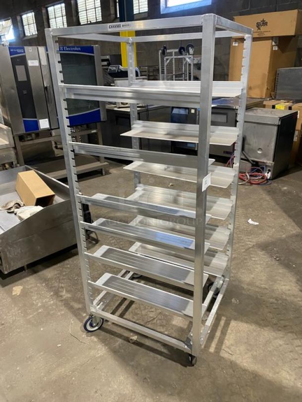 Channel Commercial Adjustable Aluminum Universal Pan Transport Rack! With 3 1/4" Wide Pan Slides! On Casters! Model: AUR-12! - Image 2 of 6