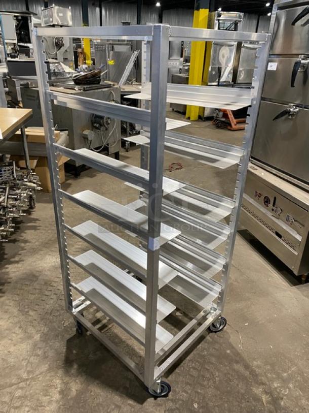 Channel Commercial Adjustable Aluminum Universal Pan Transport Rack! With 3 1/4" Wide Pan Slides! On Casters! Model: AUR-12! - Image 3 of 6