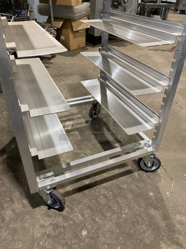 Channel Commercial Adjustable Aluminum Universal Pan Transport Rack! With 3 1/4" Wide Pan Slides! On Casters! Model: AUR-12! - Image 4 of 6