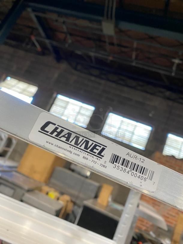 Channel Commercial Adjustable Aluminum Universal Pan Transport Rack! With 3 1/4" Wide Pan Slides! On Casters! Model: AUR-12! - Image 5 of 6