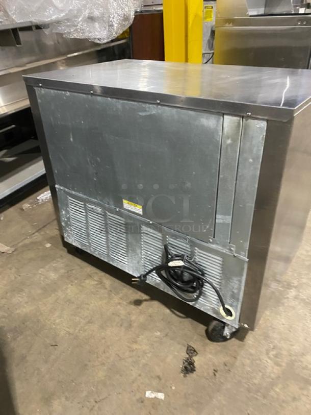 Beverage-Air Commercial Stainless Steel Solid Double Door Undercounter Lowboy Cooler Refrigerator! With Poly Coated Racks! Model: UCR34! 115V 1 Phase! On Casters! - Image 4 of 7