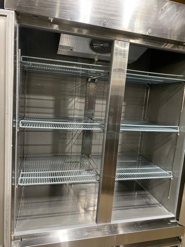 Sir Lawrence Commercial 2 Door Reach In Freezer! All Stainless Steel! With Poly Coated Racks! On Casters! 115V! Model: SLFRZ2D SN: 6827171422030216! - Image 5 of 9