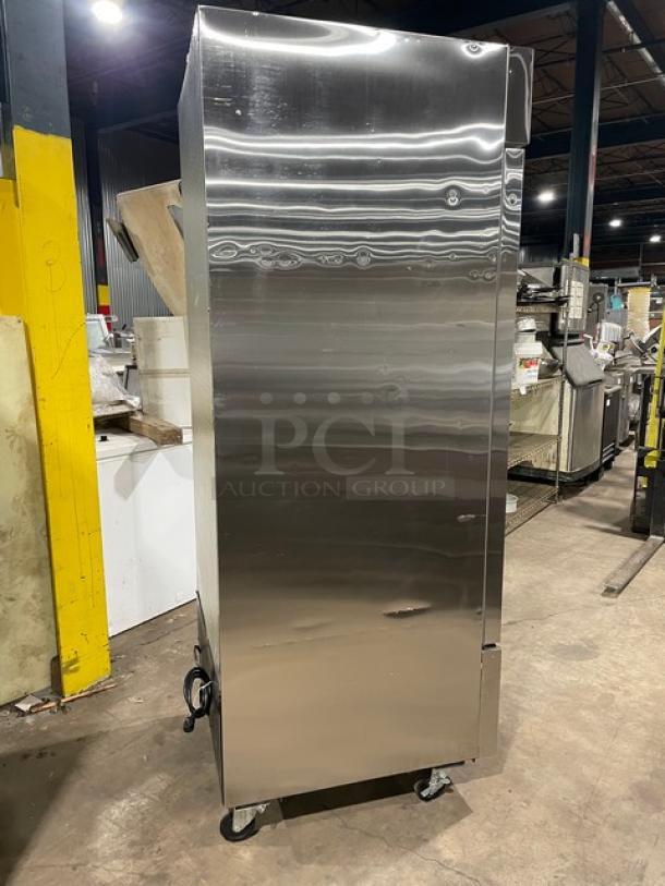 U-Star Commercial Single Door Reach In Freezer! All Stainless Steel! With Poly Coated Racks! On Casters! 115V! Model: USFZ-1D SN: 6396170218110112! - Image 3 of 9